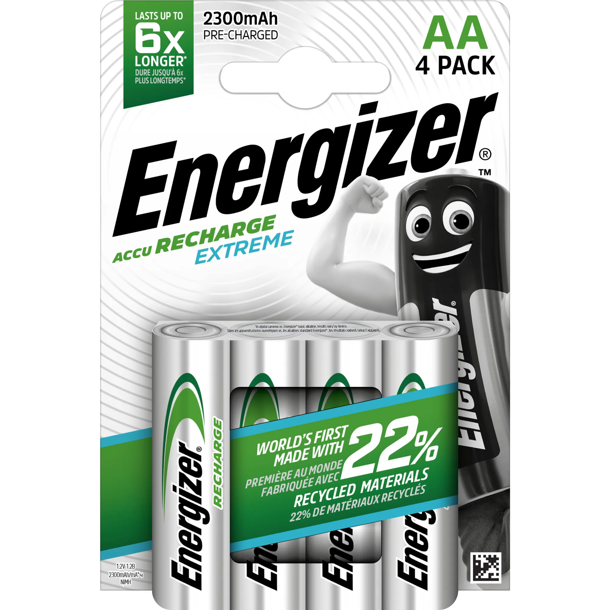 Energizer AA rechargeable 2300mah 4pcs