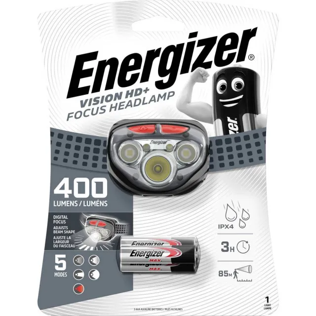 ENERGIZER HEADLAMP VISION HD+ 400 LUMENS