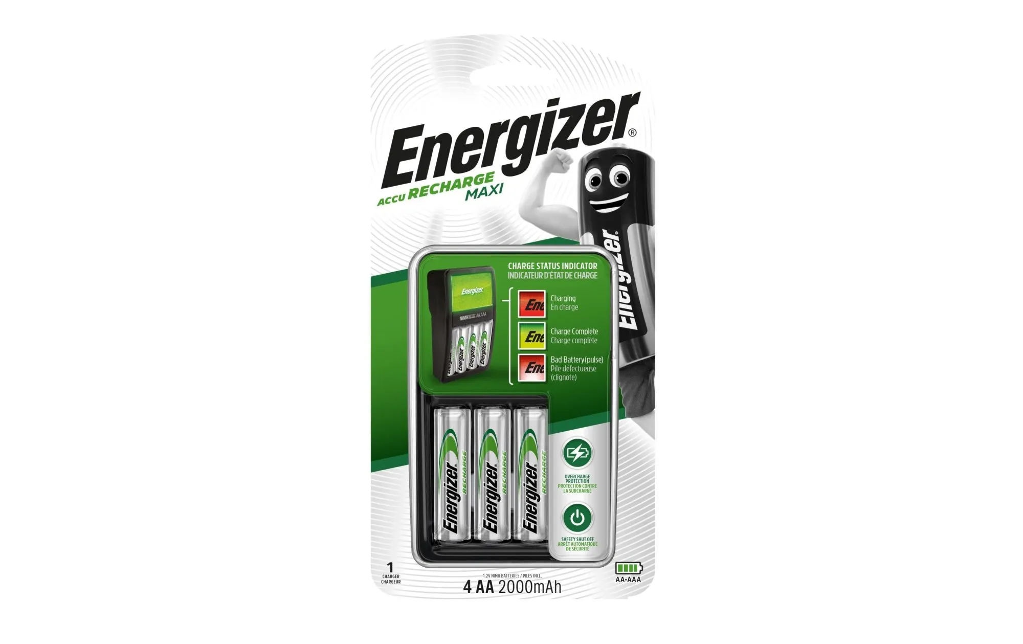 Energizer Chargeur Maxi Charger + 4x AA 2000 mAh