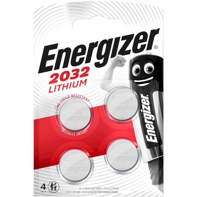 CR2032 Lithium 3V  Energizer 4pcs