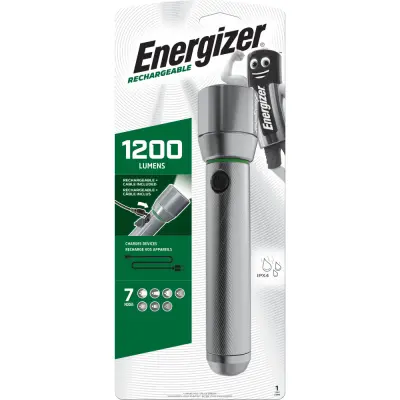 ENERGIZER TORCHE RECHARGEABLE VISION HD MÉTAL 1200 LUMENS
