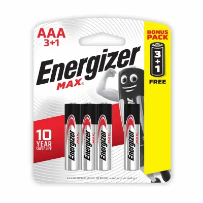 Energizer pack de 4pcs AAA/R03 ALKALINE