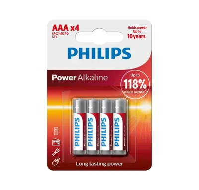 PHILIPS Power alcaline AAA x 4